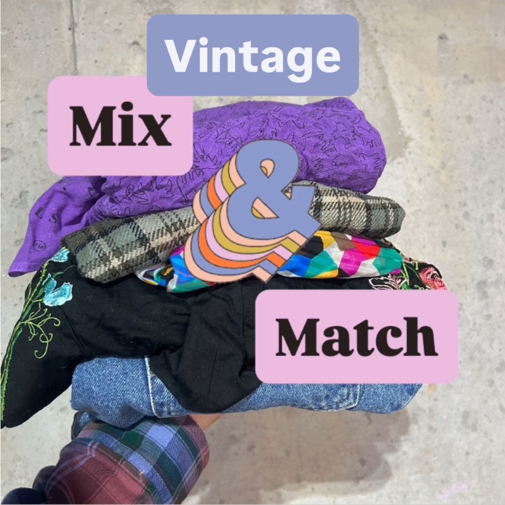 Vintage mix and match clothes bundle of 4